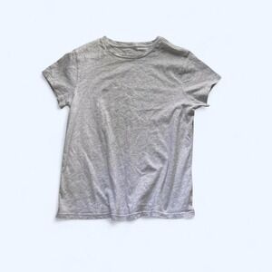Grey crewneck cotton basic t-shirt size S by Aerie